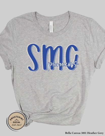 SMC Pioneers Lettered Look Shirt – Game Day Spirit Tee (Adult Sizes S–2XL)