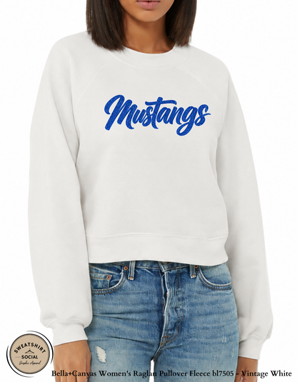 Springfield Mustangs Faux Glitter Script (Adult Sizes)