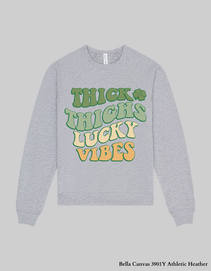 Lucky Vibes Kids’ St. Patrick’s Day Shirt & Sweatshirt – Retro Irish Outfit ☘️