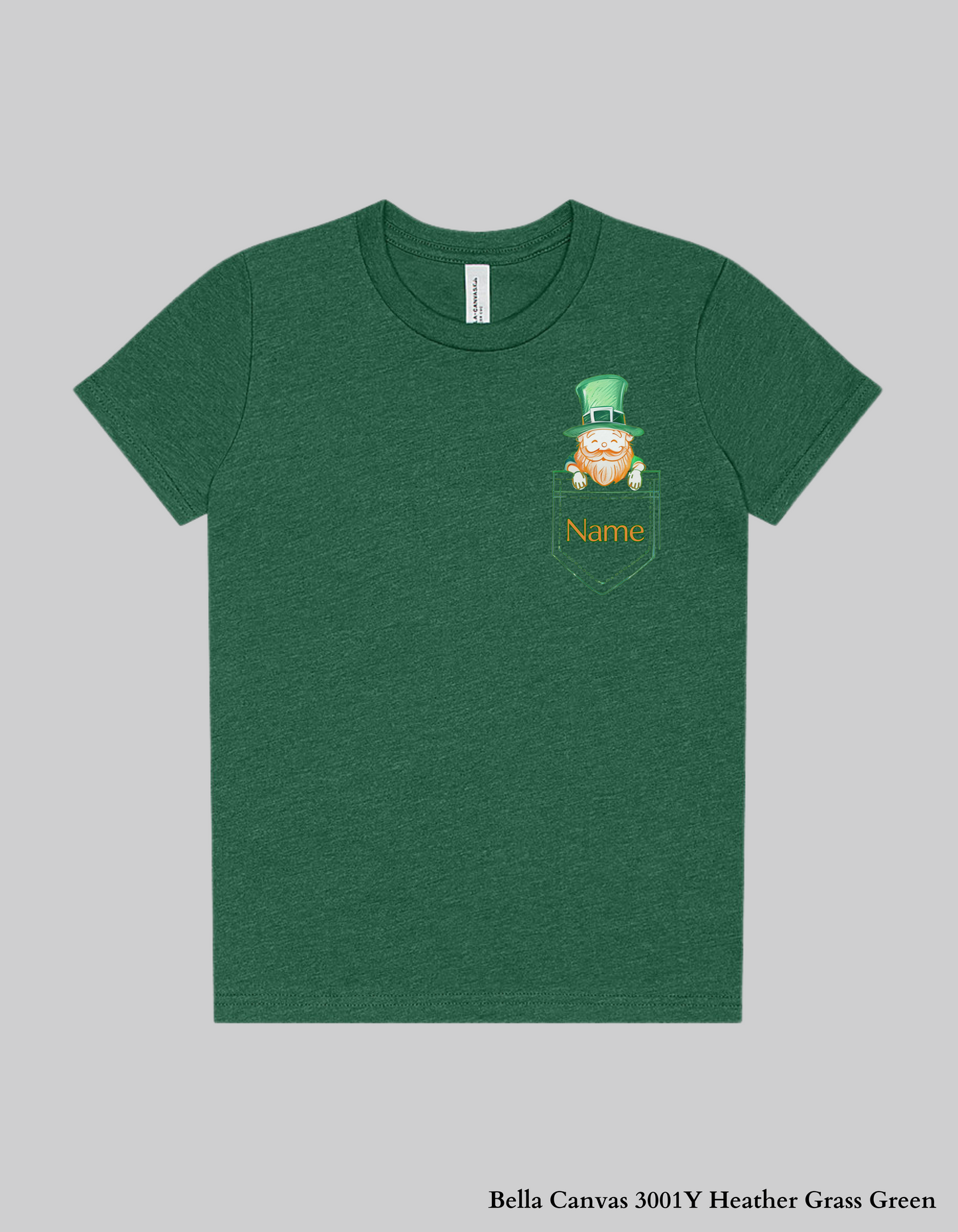 Personalized Kids’ St. Patrick’s Day Leprechaun Pocket Shirt & Sweatshirt ☘️