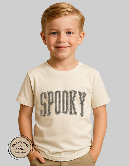 Spooky Lettered Look Tee – Vintage Halloween Style (Black Version - Infant, Toddler, Youth Sizes) (Copy)