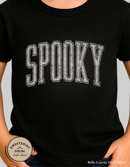 Spooky Lettered Look Tee – Vintage Halloween Style (White Version - Youth, Toddler & Infant Sizes)