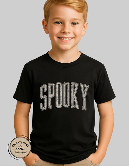 Spooky Lettered Look Tee – Vintage Halloween Style (White Version - Youth, Toddler & Infant Sizes)