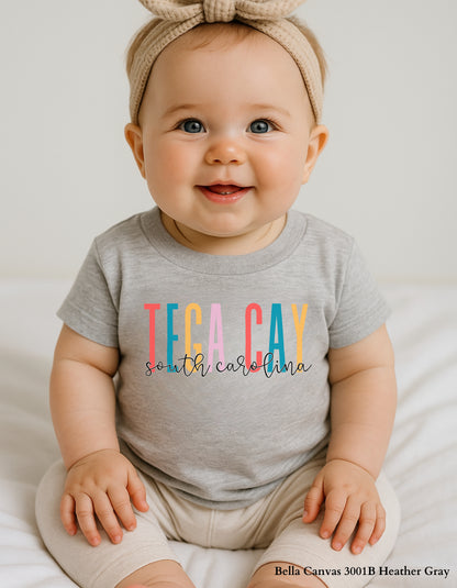 Kids’ Tega Cay South Carolina Shirt – Colorful Hometown Tee for Toddlers & Youth