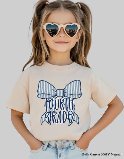 Kids Custom Bow T-shirt or Sweatshirt Shirt – Girly Back to School Tee (Youth & Toddler Sizes)