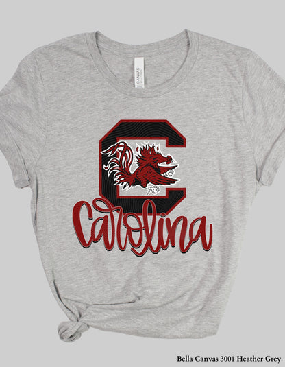 South Carolina Script Shirt – University Spirit Tee or Sweatshirt (Adult Unisex Sizes)