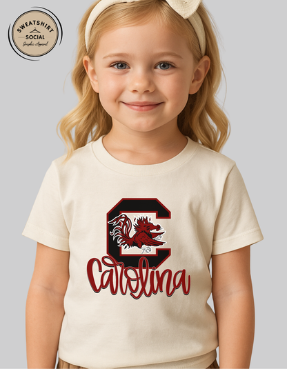 Kids South Carolina Script Shirt – University Spirit Tee or Sweatshirt (Infant, Toddler, Youth)