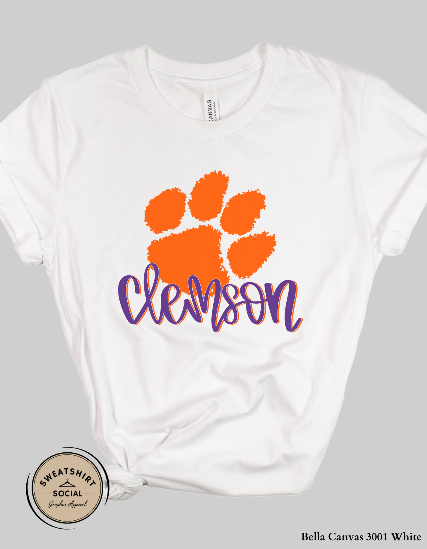 Clemson Tigers Shirt – Game Day Tee or Sweatshirt (Adult Sizes)
