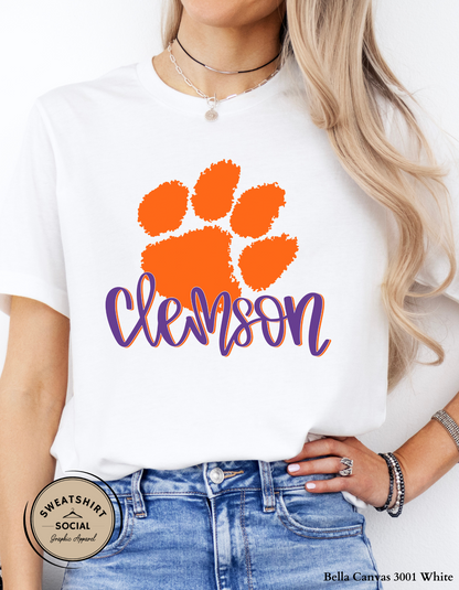 Clemson Tigers Shirt – Game Day Tee or Sweatshirt (Adult Sizes)