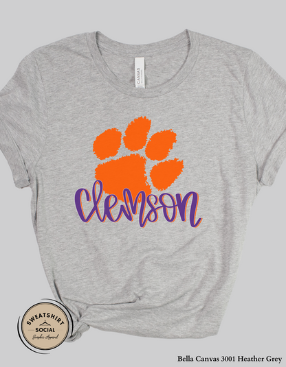 Clemson Tigers Shirt – Game Day Tee or Sweatshirt (Adult Sizes)