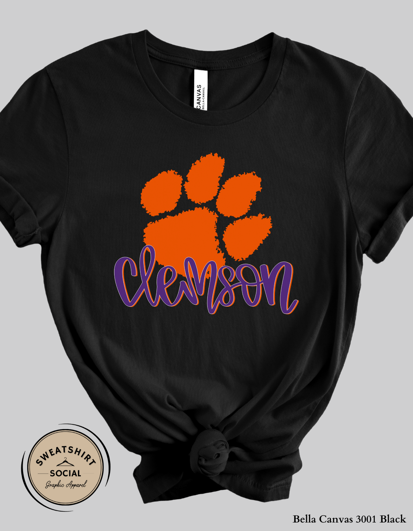 Clemson Tigers Shirt – Game Day Tee or Sweatshirt (Adult Sizes)