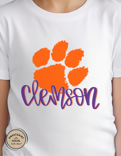 Kids Clemson Tigers Shirt – Game Day Tee or Sweatshirt (Infant, Toddler & Youth)