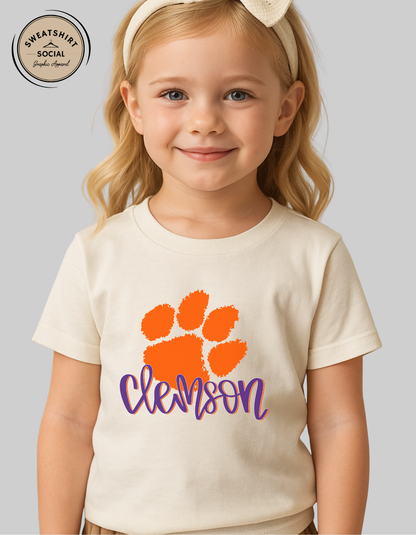 Kids Clemson Tigers Shirt – Game Day Tee or Sweatshirt (Infant, Toddler & Youth)