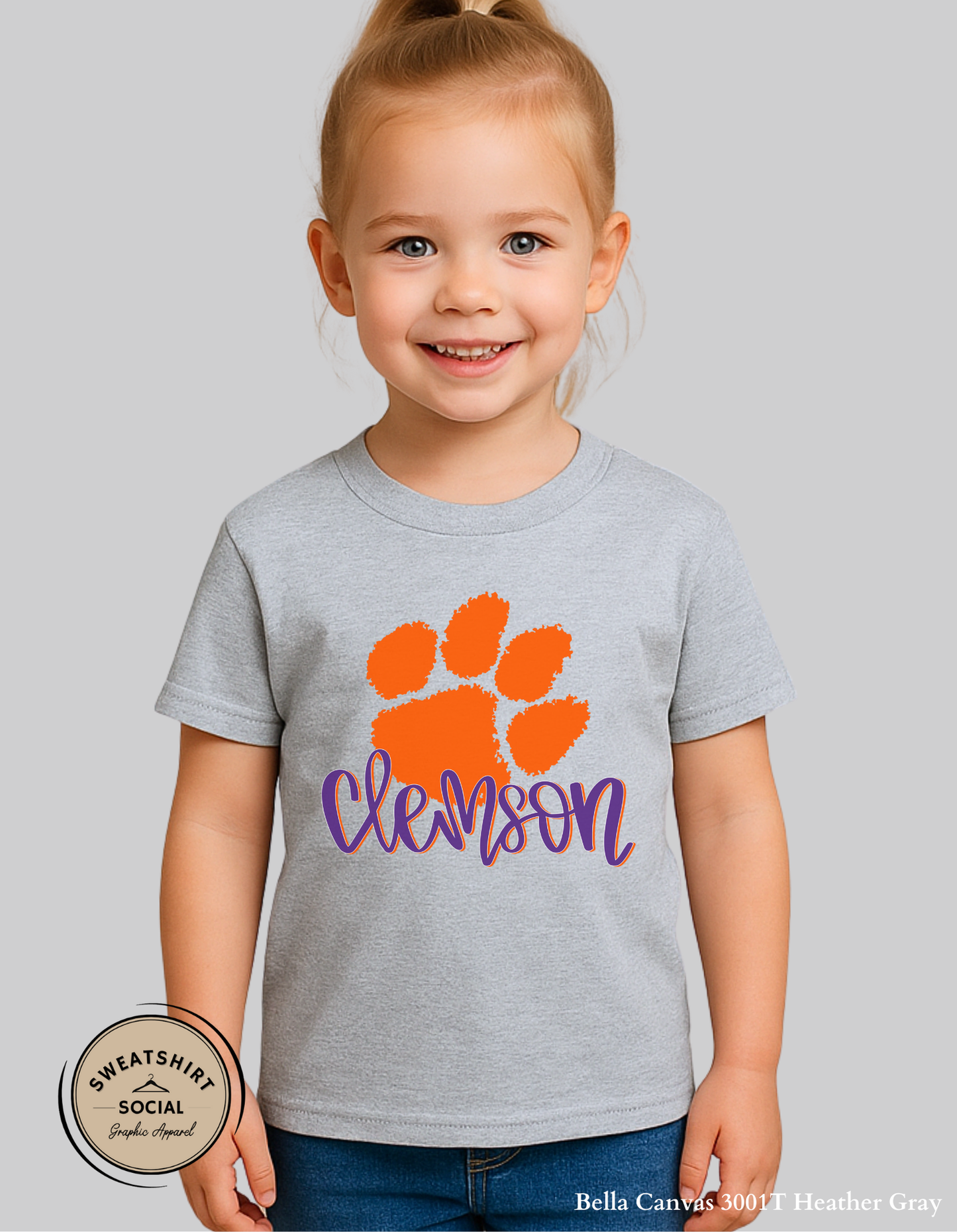 Kids Clemson Tigers Shirt – Game Day Tee or Sweatshirt (Infant, Toddler & Youth)