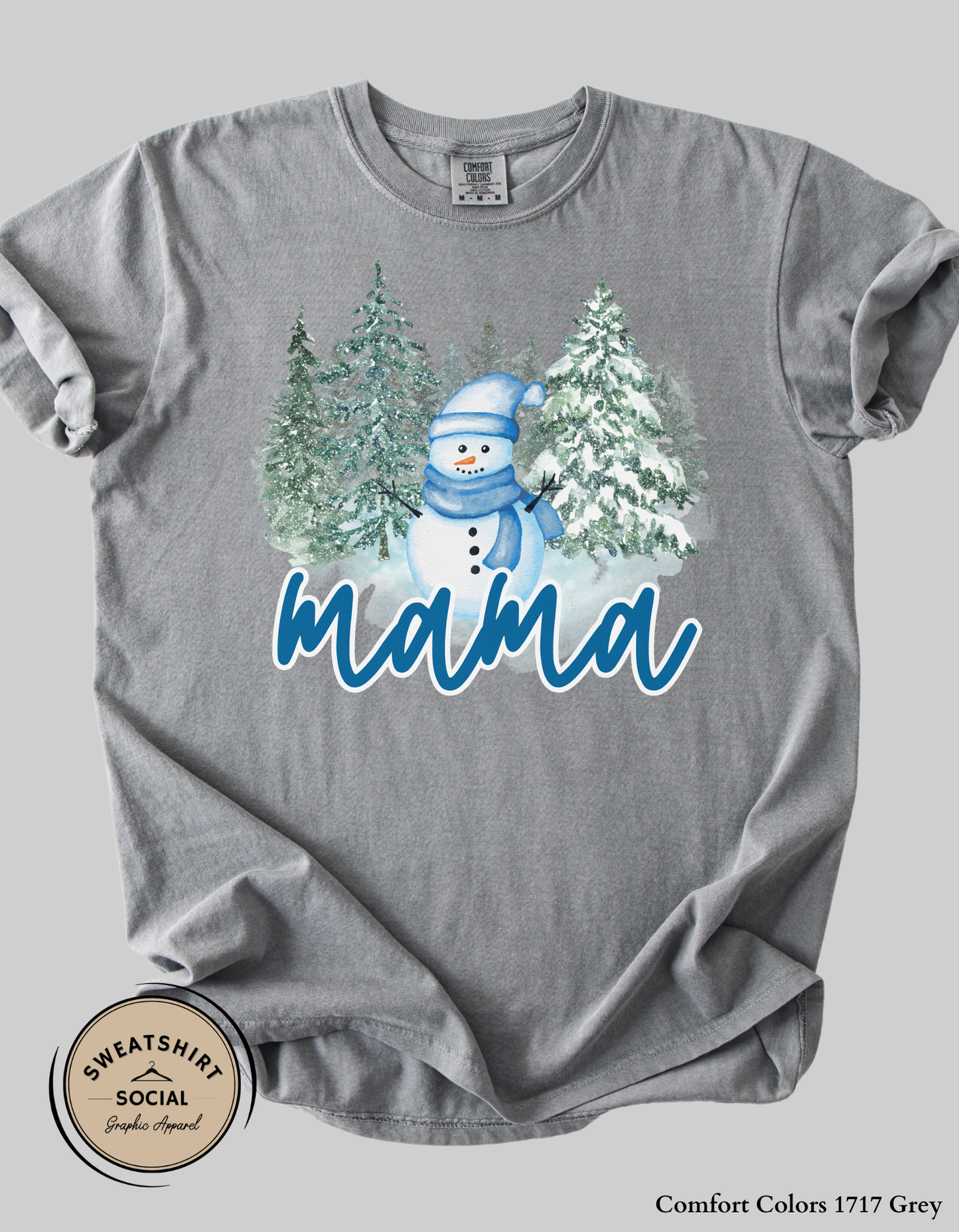 Personalized Snowman Christmas Shirt or Sweatshirt – Custom Name Holiday Design (Adult Sizes S–2XL)