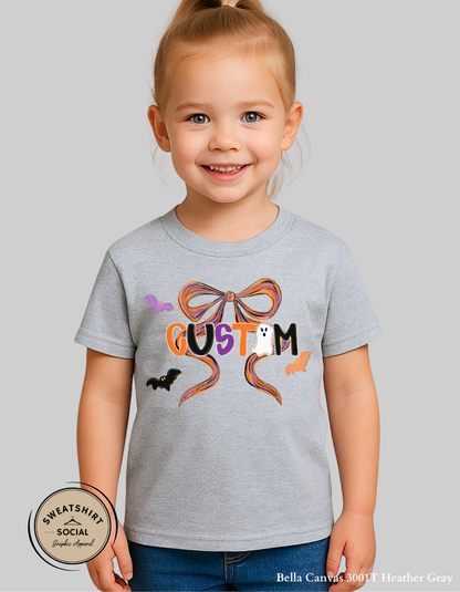 Kids Custom Halloween Alpha Shirt – Personalized Spooky Tee (Infant, Toddler, Youth)