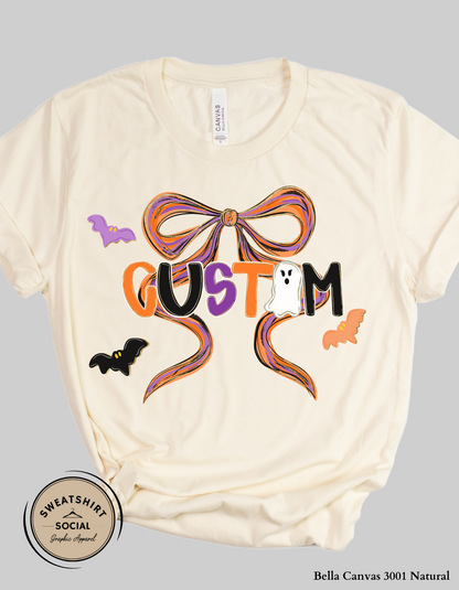 Adult Custom Halloween Alpha Shirt – Personalized T-Shirt or Sweatshirt (Unisex S–2XL)