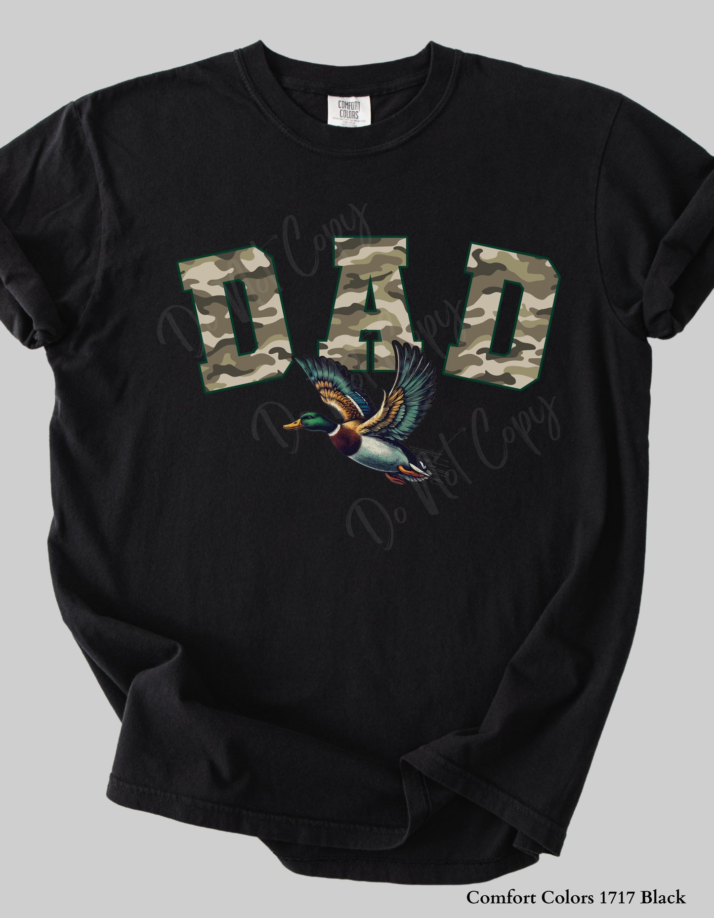 Camo DAD Mallard Duck T-Shirt or Sweatshirt – Hunting-Inspired Gift for Outdoorsy Dads