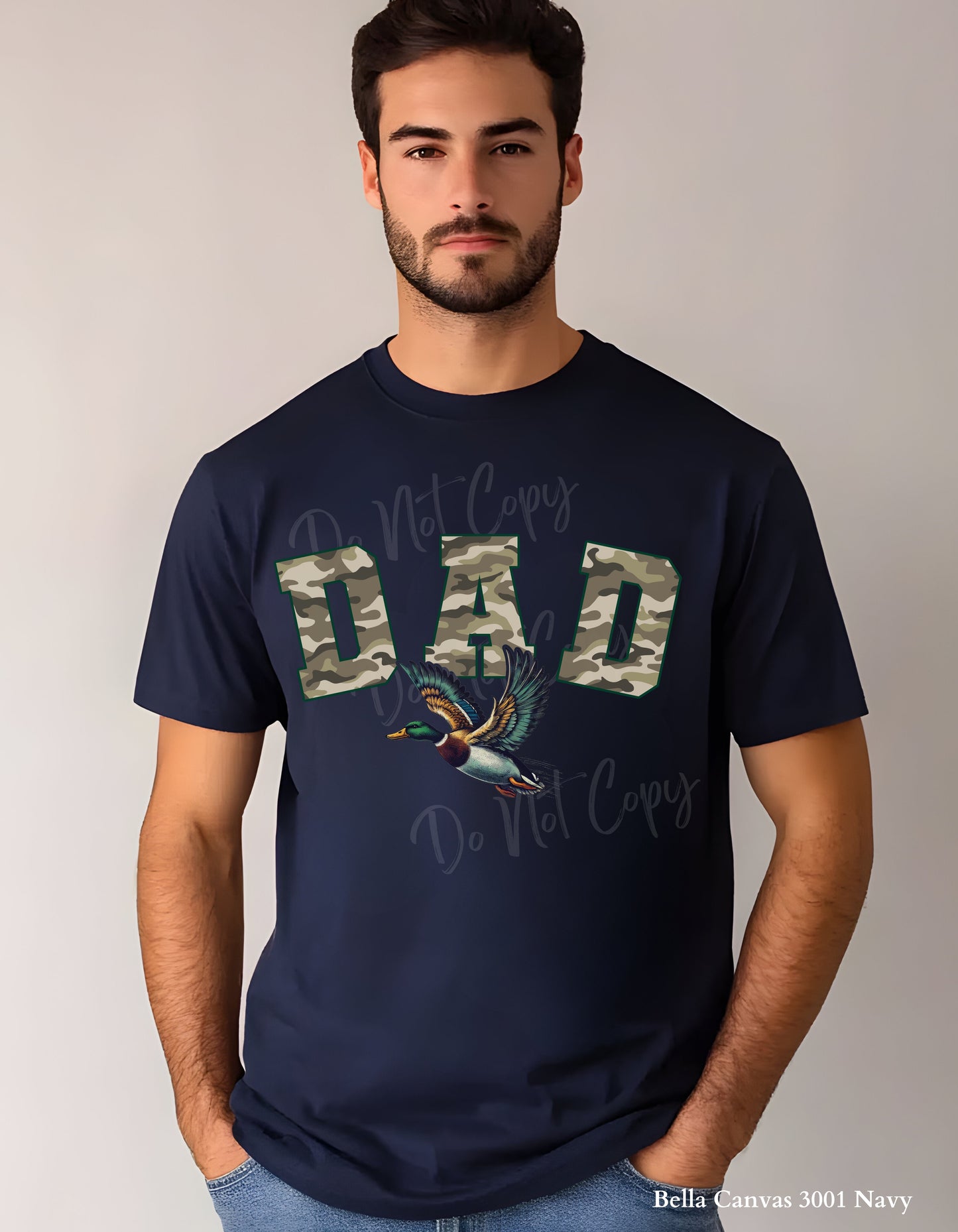 Camo DAD Mallard Duck T-Shirt or Sweatshirt – Hunting-Inspired Gift for Outdoorsy Dads