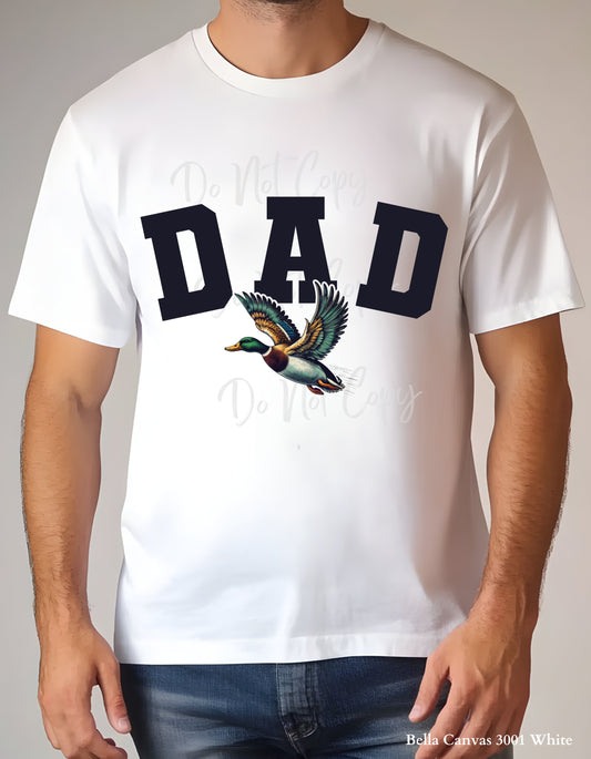 Mallard Duck Block DAD Shirt T-Shirt or Sweatshirt – Hunting-Inspired Gift for Outdoorsy Dads