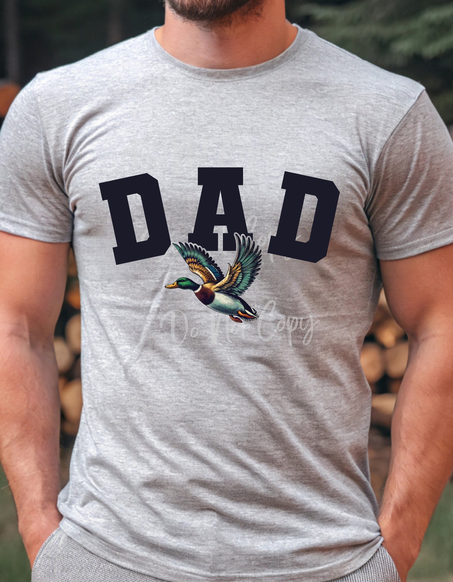 Mallard Duck Block DAD Shirt T-Shirt or Sweatshirt – Hunting-Inspired Gift for Outdoorsy Dads
