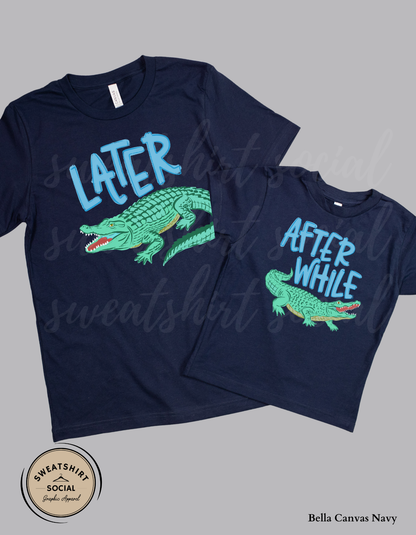 Later Gator After While Kids Shirt – Fun Retro Alligator Tee for Boys & Girls (Infant, Toddler & Youth)