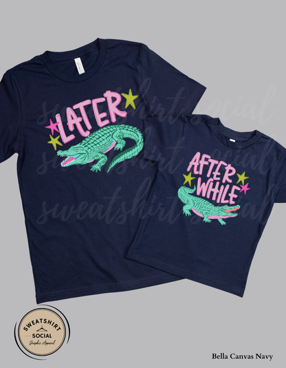 Later Gator After While Kids Shirt – Fun Retro Alligator Tee for Boys & Girls (Infant, Toddler & Youth)