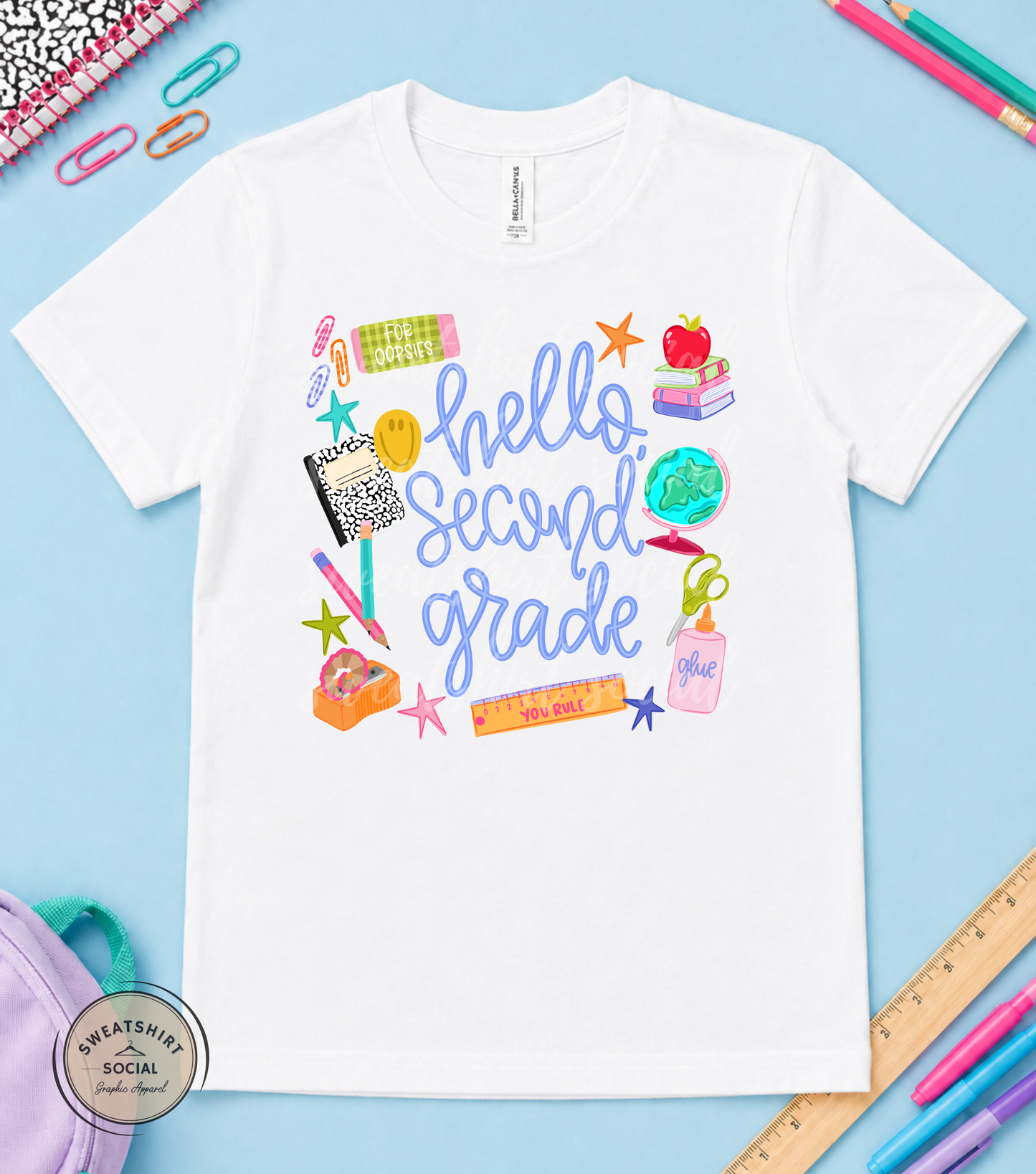 Hello Grade Level Kids Shirt – Colorful Back to School Tee for Pre-K, Kindergarten, 1st–5th Grade