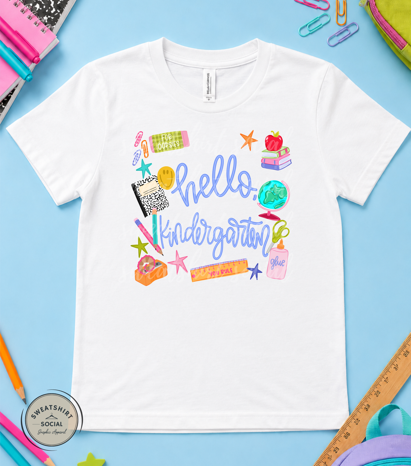 Hello Grade Level Kids Shirt – Colorful Back to School Tee for Pre-K, Kindergarten, 1st–5th Grade