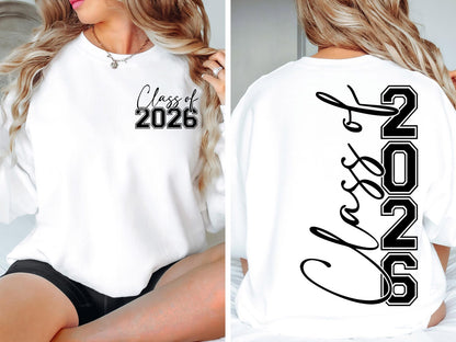 Class of 2026 Script & Varsity Senior Shirt – Graduation T-Shirt or Sweatshirt