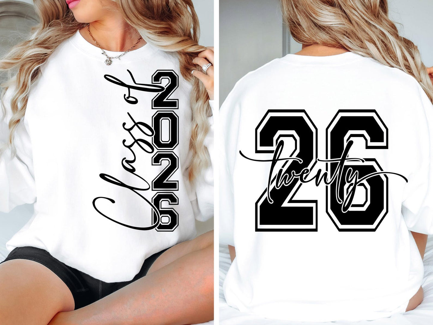 Class of 2026 Bold Script Senior Shirt – Graduation T-Shirt or Sweatshirt
