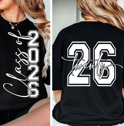 Class of 2026 Bold Script Senior Shirt – Graduation T-Shirt or Sweatshirt