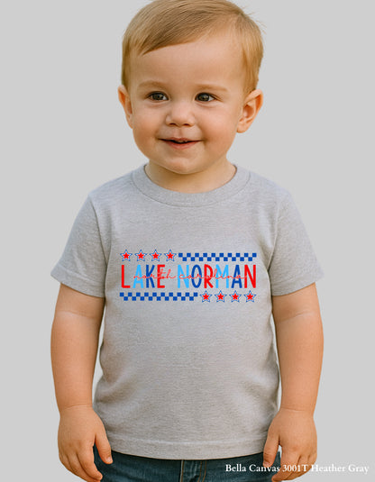Kids’ Lake Norman Fourth of July Shirt – Patriotic Hometown Tee (Infant, Toddler & Youth Sizes)
