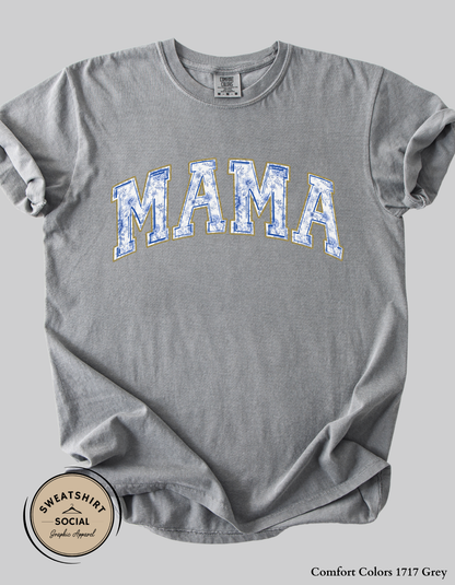 Mama & Mini Matching Shirts or Sweatshirts – Blue Toile Mommy and Me Outfits (Adult + Kids Sizes)