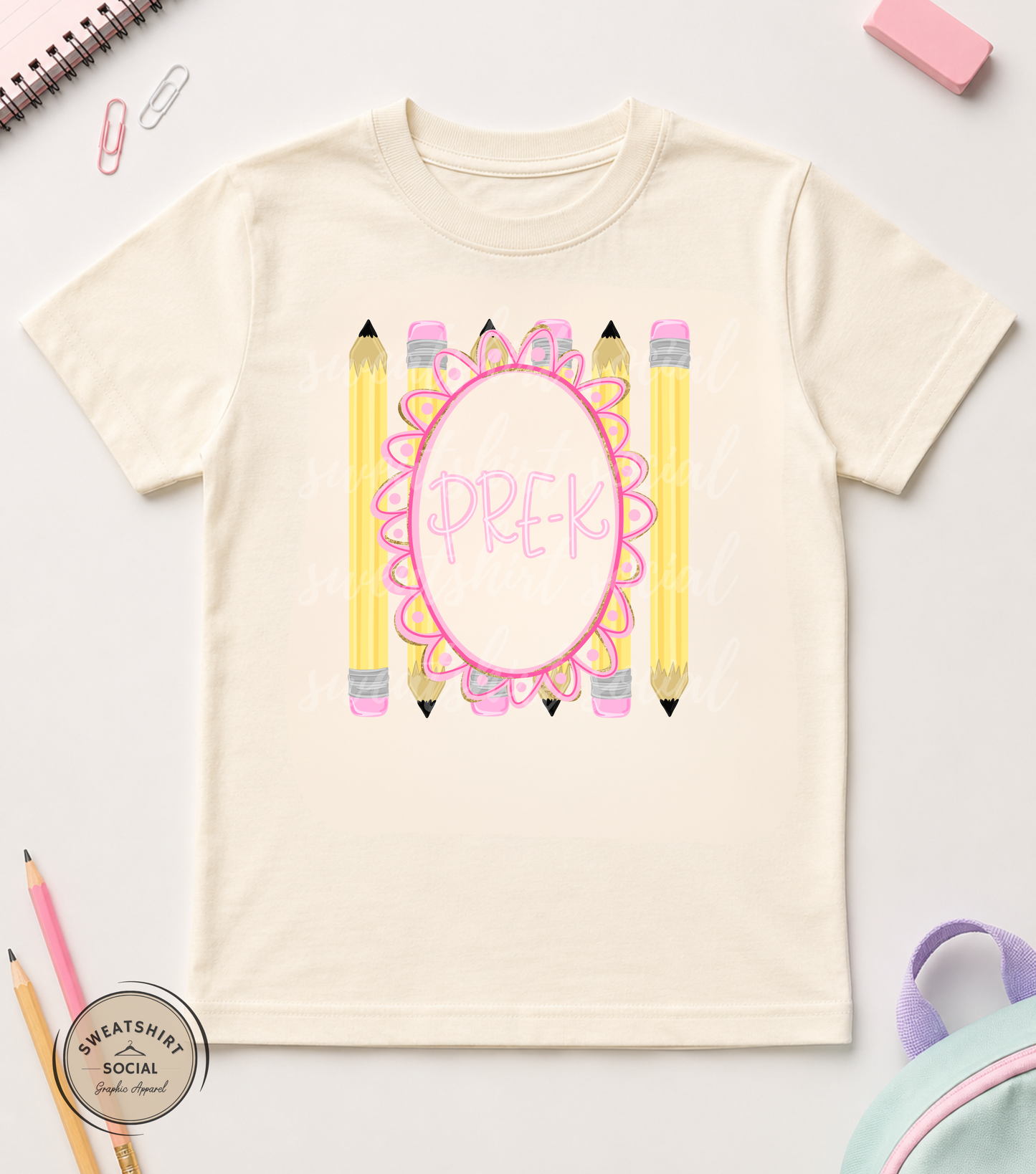 Pencil Grade Level Kids Shirt – Back to School Tee for Pre-K, Kindergarten, 1st–6th Grade