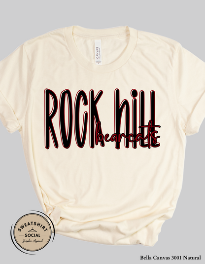Rock Hill Bearcats T-Shirt and Sweatshirt – Vintage Lettered Look (Adult Sizes)