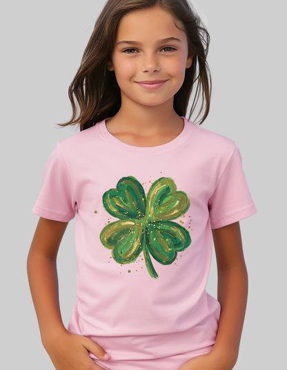 Shamrock Shirt for Kids – Gold Clover St. Patrick’s Day Tee & Sweatshirt (Infant–Youth Sizes)