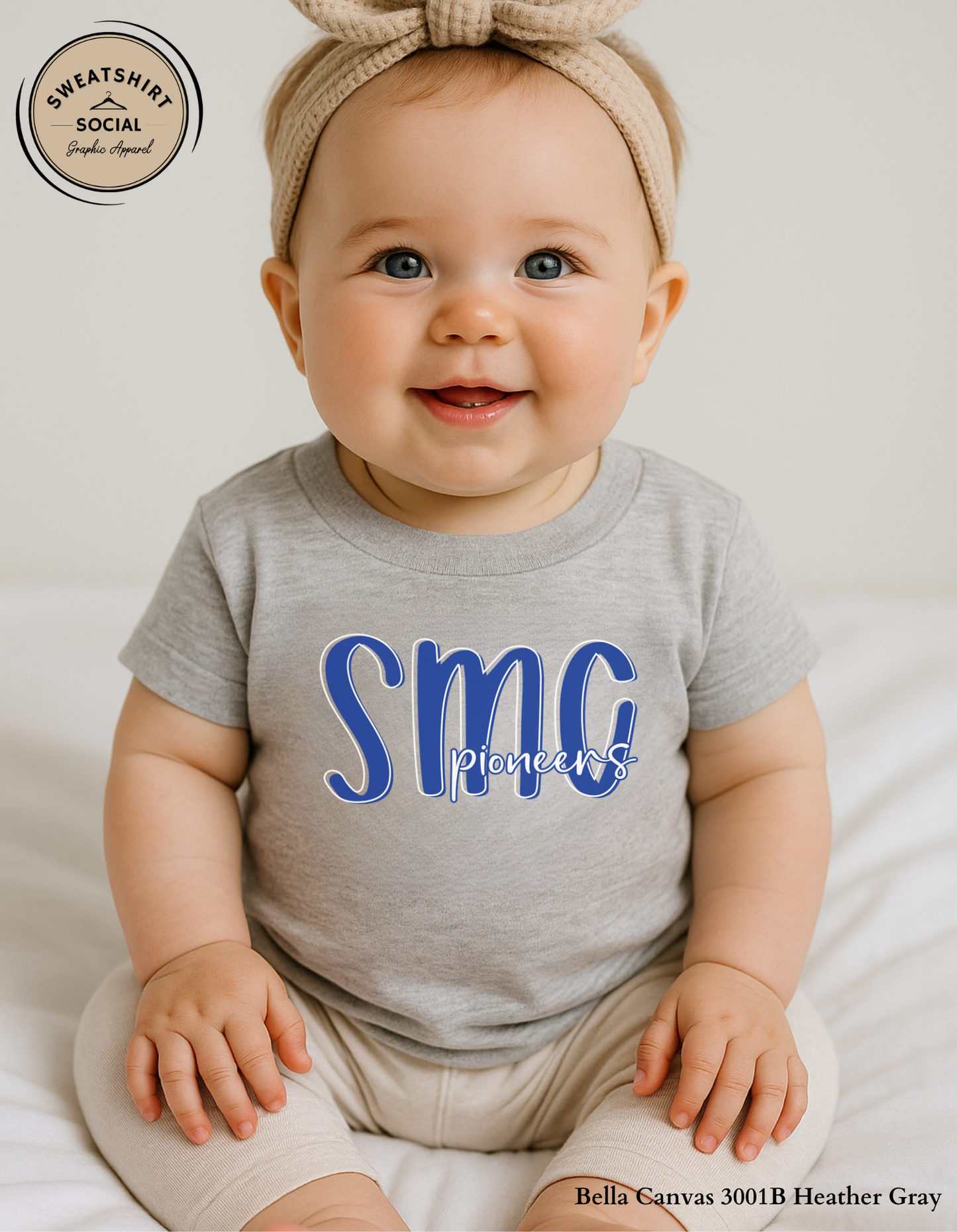 Kids SMC Pioneers Spirit Shirt – Lettered Look College Pride Tee (Infant, Toddler & Youth)