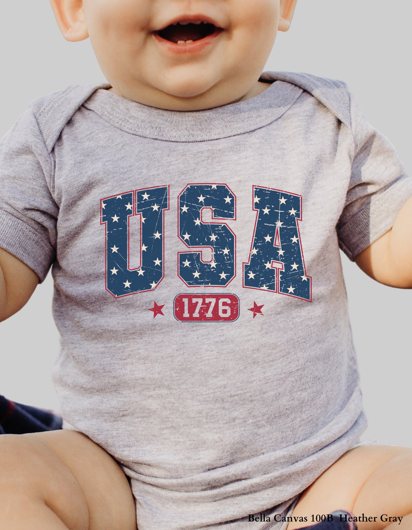 Kids USA 1776 Shirt – 4th of July Patriotic Graphic Tee or Sweatshirt (Family Matching Design)